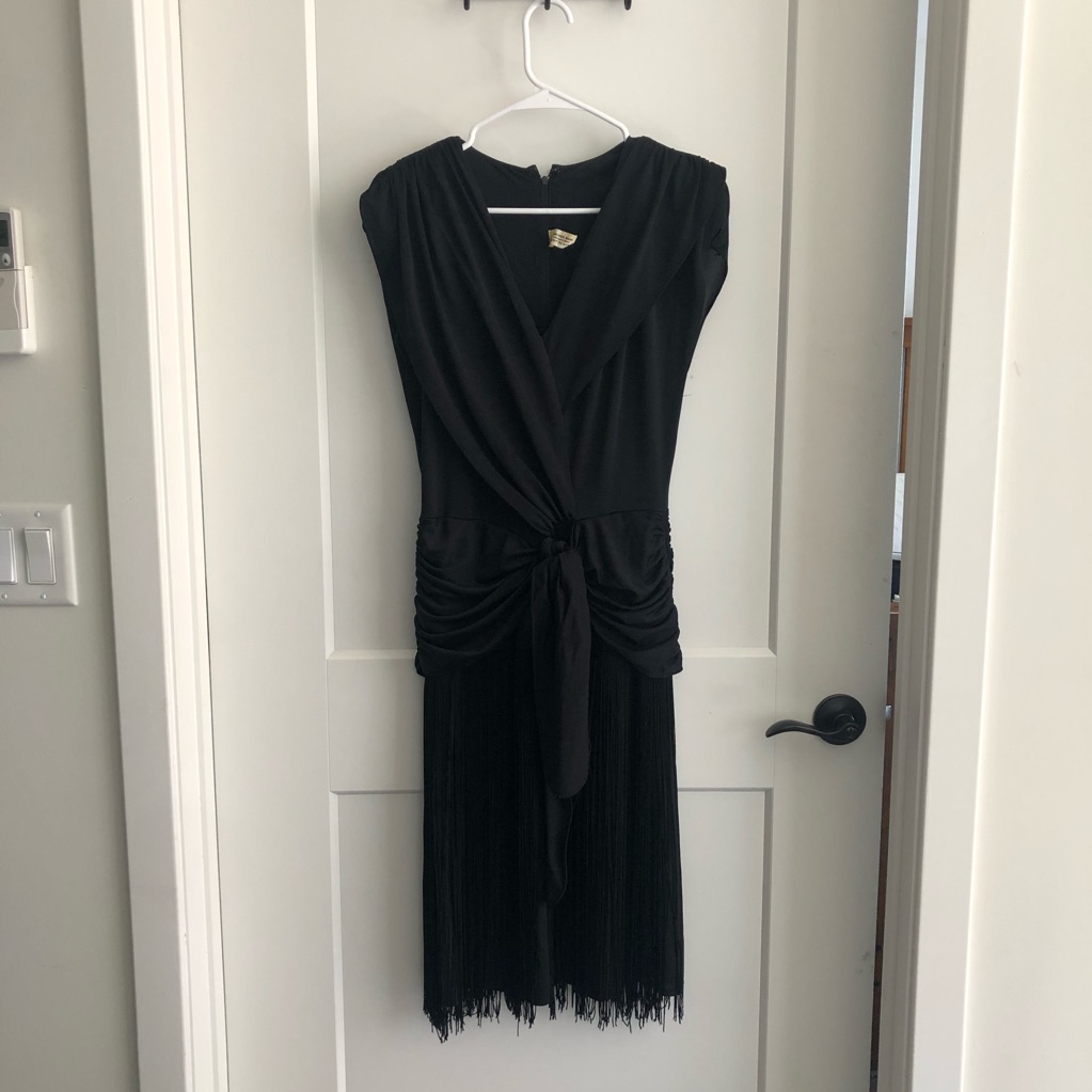 Black Vintage Flapper Dress